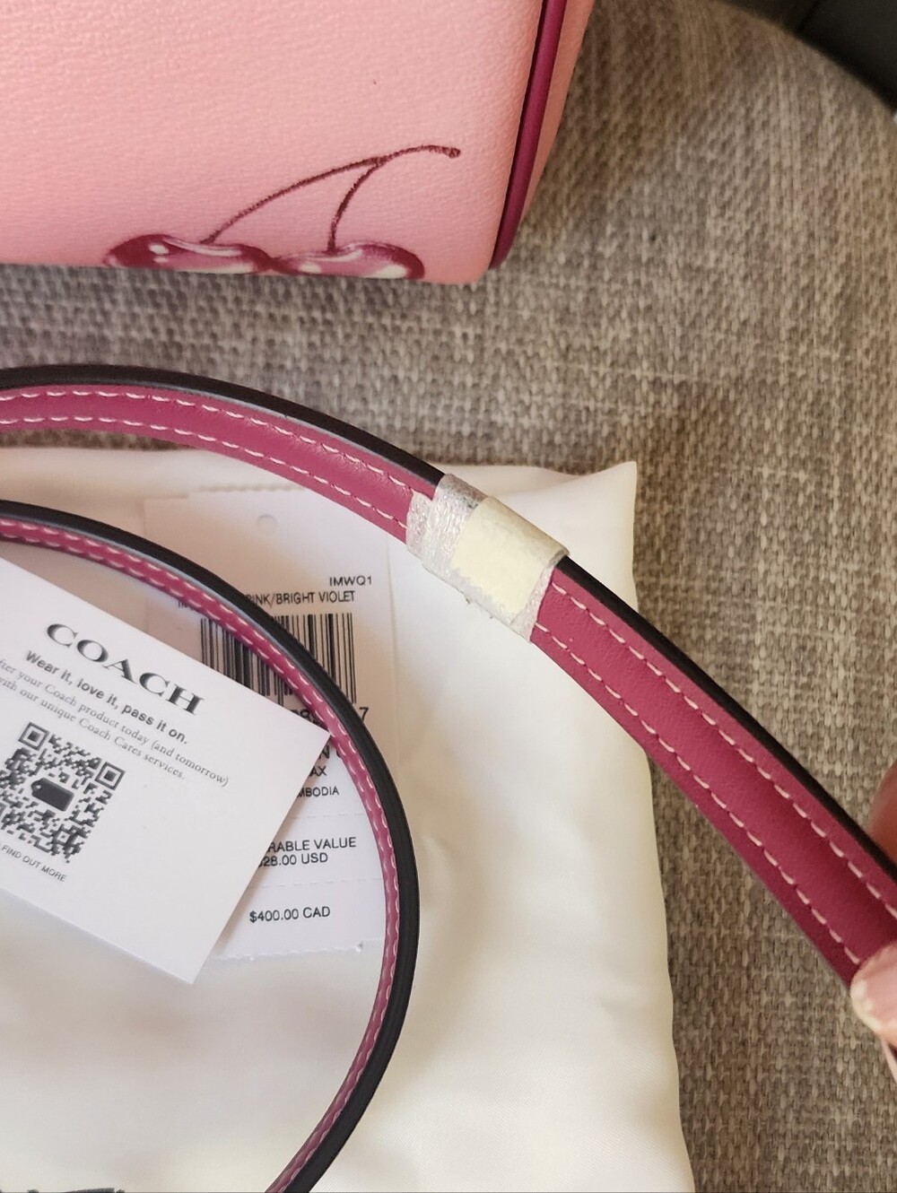 Coach Mini Rowan Crossbody Bag - Pink Cherry - Picture 3 of 16